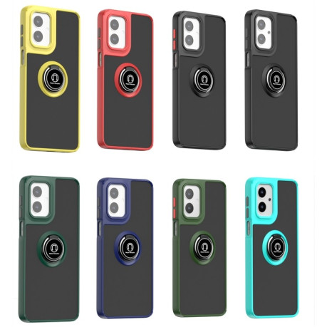 Противоударный чехол Q Shadow 1 Series TPU + PC на Motorola Moto G55 - Black+Red