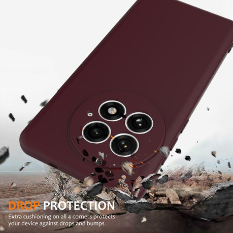 Силиконовый чехол Shockproof Silicone Magsafe для OnePlus 13 - коричневый