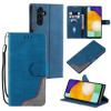 Чехол-книжка Three-color Stitching для Samsung Galaxy A04s/A13 5G - синий