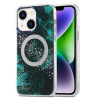 Чохол IMD Marble Magsafe для iPhone 15 - зелений