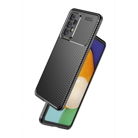 Ударозащитный чехол HMC Carbon Fiber Texture на Samsung Galaxy A33 5G - синий