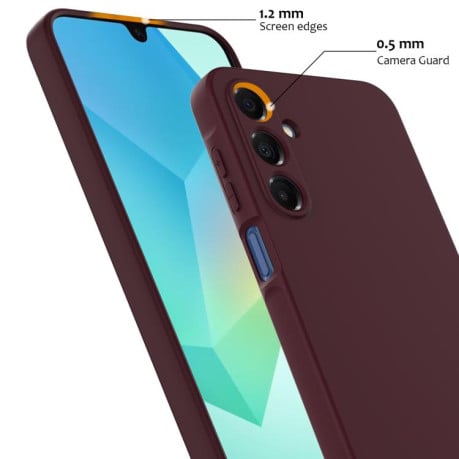 Силиконовый чехол Shockproof Silicone с Magsafe на Samsung Galaxy A17 5G - коричневый