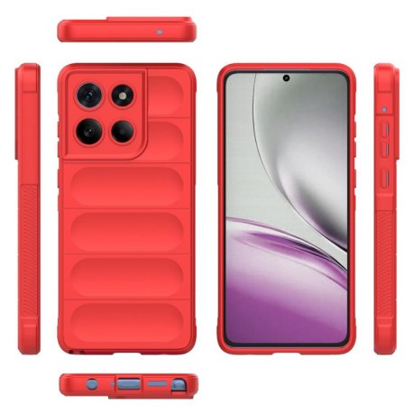Силиконовый чехол Magic Flannel для Motorola Edge 60 Stylus 5G Global - красный
