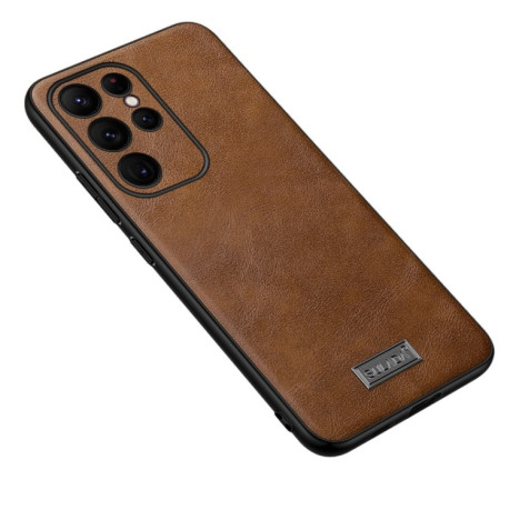 Чохол SULADA Handmade для Samsung Galaxy S24 Ultra 5G - коричневий
