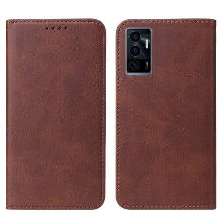 Чехол-книжка Magnetic Closure для Vivo S10e / V23e - коричневый