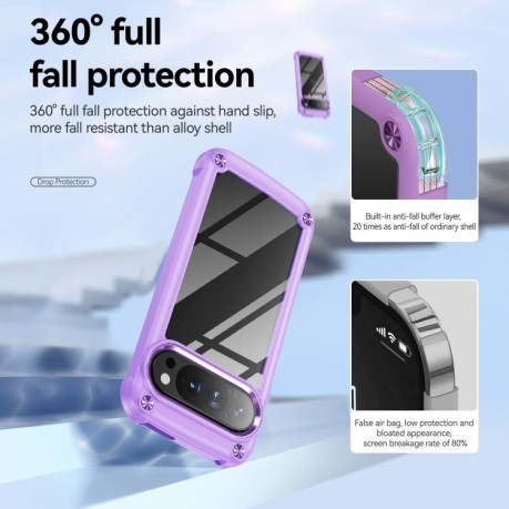 Протиударний чохол Lens Protection на Google Pixel 9 Pro XL - фіолетовий