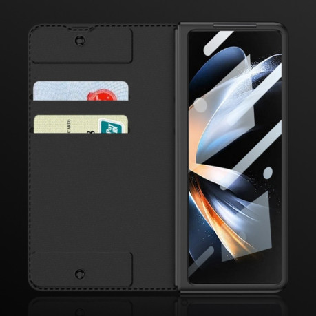 Чехол-книжка GKK Tempered Glass Film Armor для Samsung Galaxy Fold4 - черный