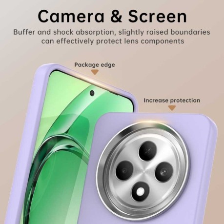 Противоударный чехол Colorful Acrylic Series для OPPO Reno12 F/12FS - фиолетовый