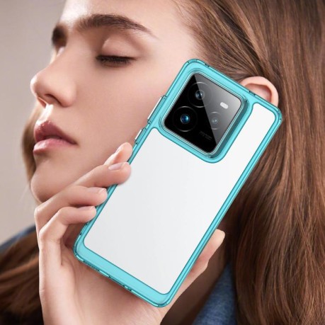 Противоударный чохол Colorful Acrylic Series для Realme GT 7 Pro - синий
