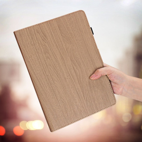Чехол-книжка Wood Grain для iPad 9/8/7 10.2 2019/2020/2021 - черный