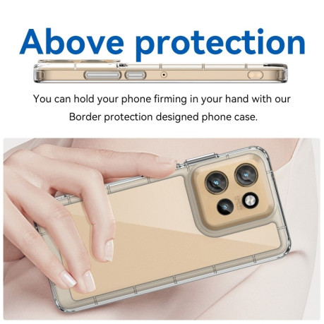 Протиударний чохол Colorful Acrylic Series для Motorola Edge 50 Neo - прозорий