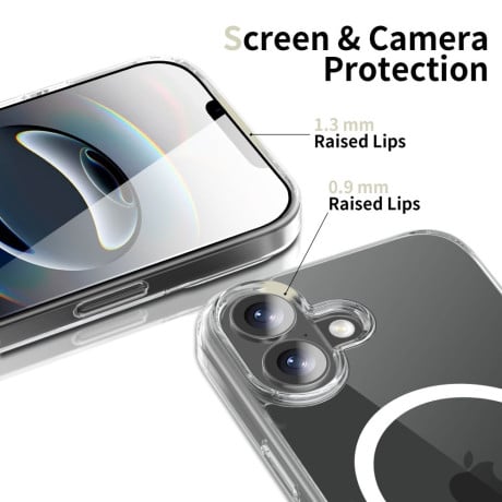 Чехол Tech-Protect FlexAir Hybrid с MagSafe на iPhone 17 - Clear