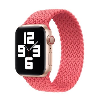 Ремінець Nylon Single-turn Braided для Apple Watch 10 42mm/Series 8/7 41mm / 40mm / 38mm - рожевий