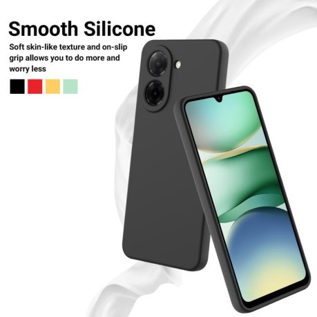 Силіконовий чохол Solid Color Liquid Silicone на Redmi A5 4G 171.7mm / Poco C71 - чорний