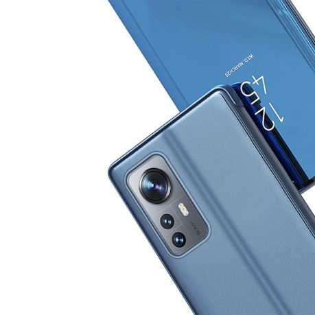 Чехол книжка Clear View на Xiaomi 12 Pro - фиолетово-синий