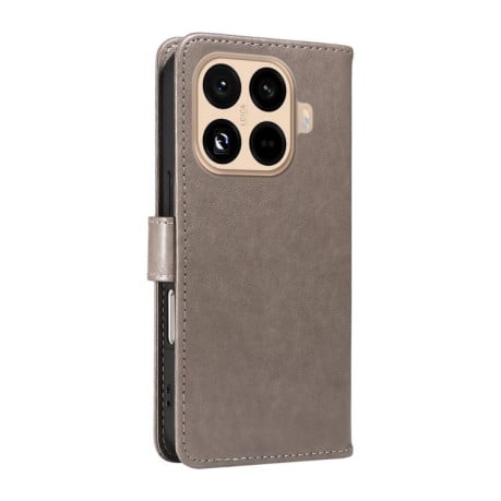 Чехол-книжка Cat Embossing Pattern на Xiaomi 15T Pro 5G EU 173mm - серый