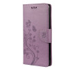 Чехол-книжка Butterfly Flower Pattern для  Xiaomi Redmi Note 11 Pro 5G  - фиолетовый