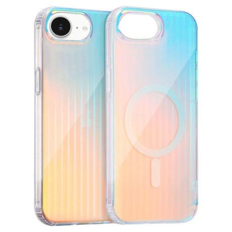 Чохол Laser Engraved Texture MagSafe для iPhone 16e - Vertical Stripes