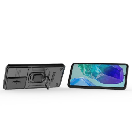 Протиударний чохол Sliding Camshield для Samsung Galaxy M55 5G - чорний