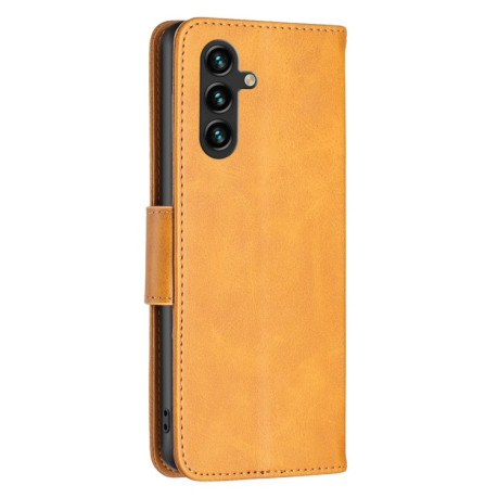 Чехол-книжка Retro Lambskin Texture для Samsung Galaxy A55 - желтый