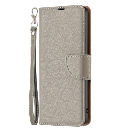 Чехол-книжка Litchi Texture Pure Color на Xiaomi 13 Lite / Civi 2 - серый