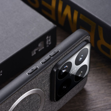Противоударный чехол CD Magnetic Cloth Texture для Xiaomi 15 - синий
