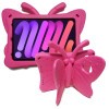 Противоударный чехол Butterfly Bracket EVA для iPad mini 6 - пурпурно-красный