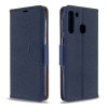 Чехол-книжка Texture Single на Samsung Galaxy A21 - темно-синий