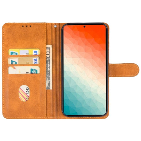 Чехол-книжка EsCase Leather для Samsung Galaxy S24 Ultra 5G - коричневый