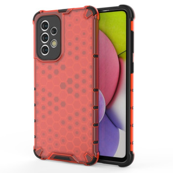 Противоударный чехол Honeycomb на Samsung Galaxy A33 5G - красный