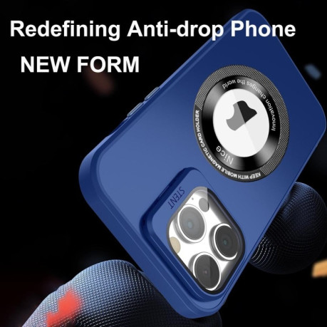 Противоударный чехол Skin Feel Magnifier MagSafe Lens для iPhone 15 Pro Max - розовый