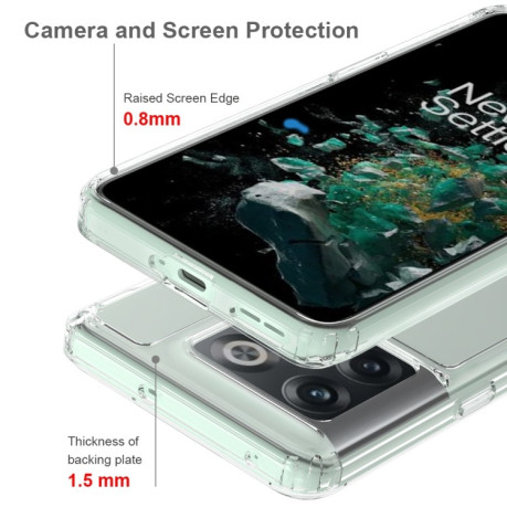 Акриловый противоударный чехол HMC для OnePlus 10T - прозрачный