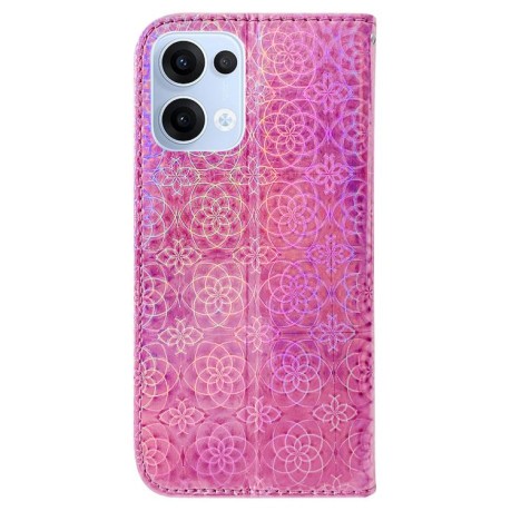Чехол-книжка Solid Color Colorful на OPPO Reno13 Global - розовый