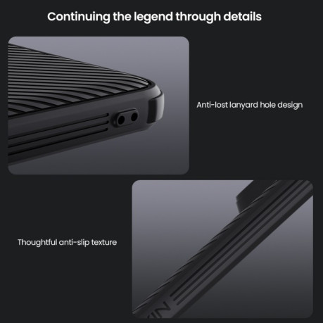 Ударозахисний чохол NILLKIN CamShield Pro на Xiaomi Redmi Note 14 Pro+ 5G - чорний