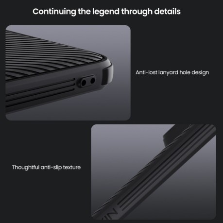 Ударозахисний чохол NILLKIN CamShield Pro на Xiaomi Redmi Note 14 Pro+ 5G - синій