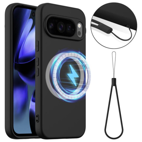 Силиконовый чехол Shockproof Silicone Magsafe для Google Pixel 10 Pro XL - черный