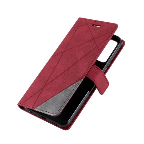 Чохол-книжка Skin Feel Splicing для Vivo Y72 5G / Y52 5G / iQOO Z3 - червоний