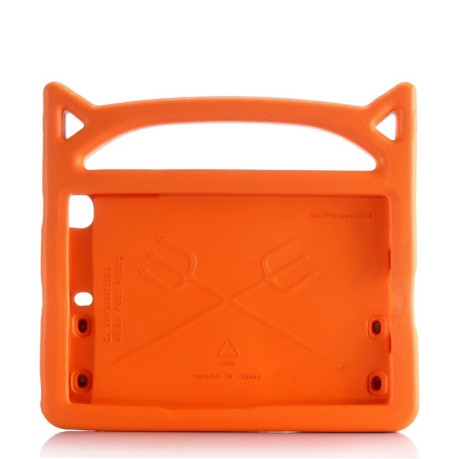 Противоударный чехол Cat Ear Shape EVA Bumper на iPad mini 5 2019 / mini 4-оранжевый