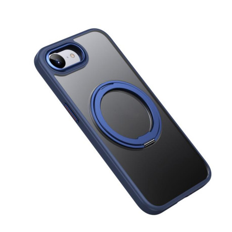Ударозащитный чехол 360 Rotating MagSafe Magnetic Frosted на iPhone 16e - синий
