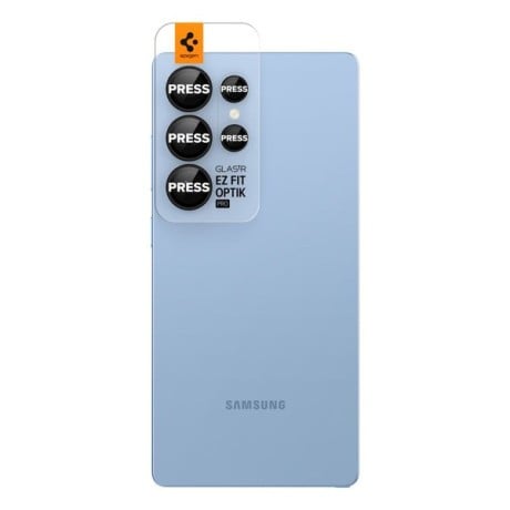 Комплект захисних стекол на камеру Spigen Optik Pro GLAS.TR EZ FIT 2-pack для Samsung Galaxy S25 Ultra - Black