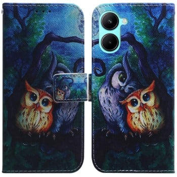 Чохол-книжка Coloured Drawing для Realme C33 - Oil Painting Owl