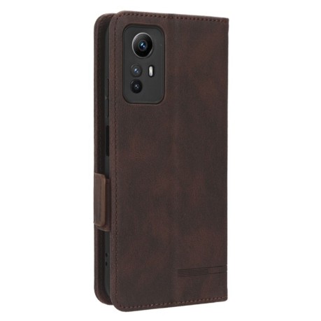 Чохол-книжка Magnetic Clasp Flip для Xiaomi Redmi Note 12S 4G - коричневий
