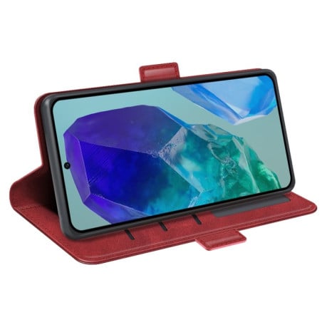 Чохол-книжка Dual-side Magnetic Buckle для Samsung Galaxy M55 5G - червоний