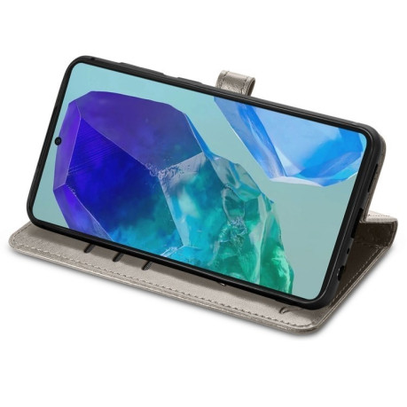 Чехол-книжка Cat and Dog для Samsung Galaxy A16 - серый