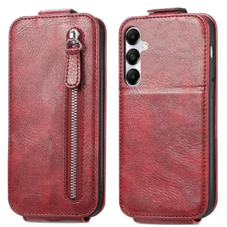 Флип-чехол Zipper Wallet Vertical для Samsung Galaxy A55 5G - красный