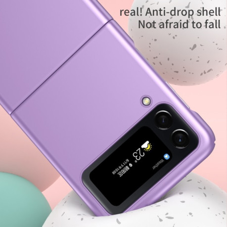 Противоударный чехол Skin Feel Folding для Samsung Galaxy Flip4 - синий
