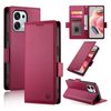 Чехол-книжка Side Buckle Magnetic Frosted Leather на OPPO A6 Pro 4G / 5G Global / F31 5G — бордовый