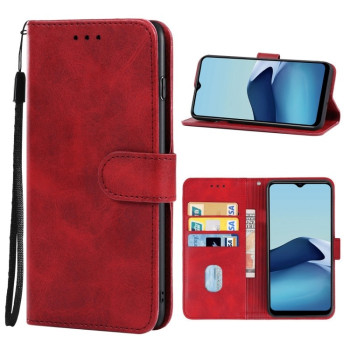 Чехол-книжка EsCase Leather для Vivo Y20 India / Y30 China / iQOO U1X / Y20S / Y12S / Y11S / Y20i / Y20A / Y20G / Y30G / iQOO U3X / Y12s 2021 - красный
