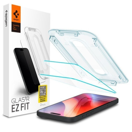 Комплект защитного стекла Spigen Glas.Tr EZ Fit для iPhone 16 Pro