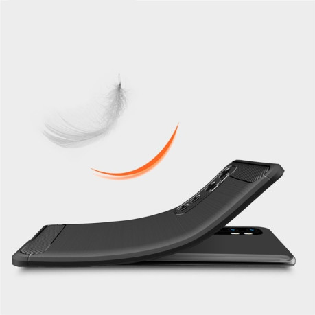 Ударозахисний чохол HMC Carbon Fiber Texture на Xiaomi Redmi K40 - чорний